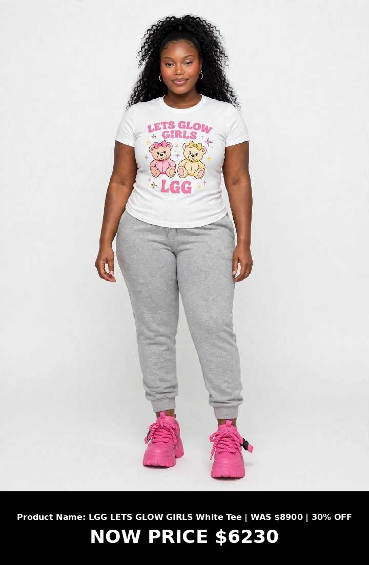 Lets Glow Girls bear printed tshirts