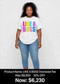 Like a boss printed tshirts