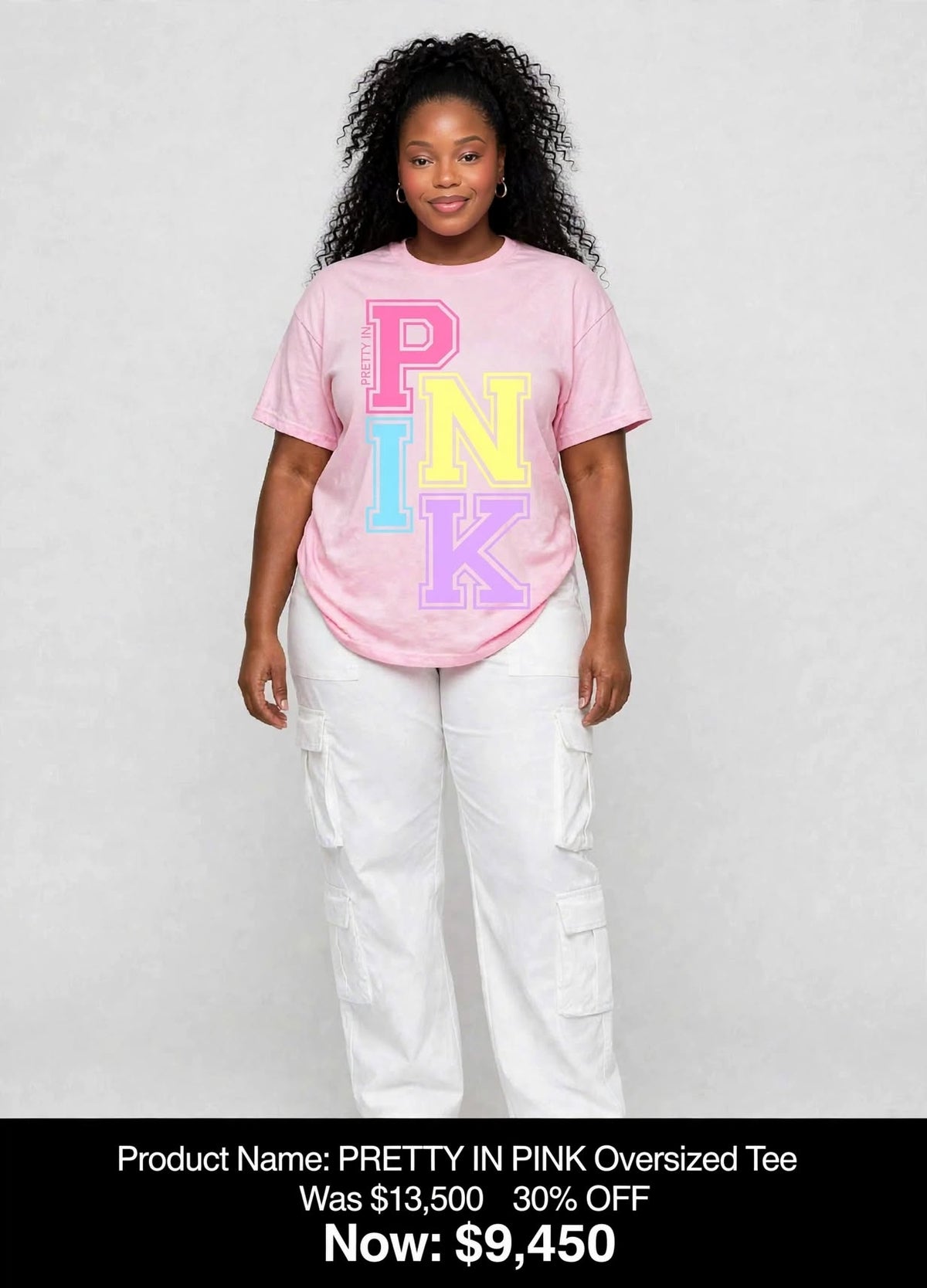 Pink printed tshirts