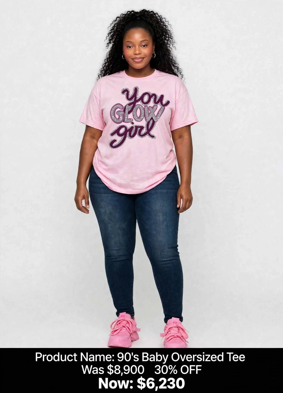 Glow girl printed tshirts