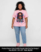 Black queens graphic tees