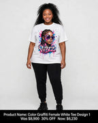 Black queens graphic tees