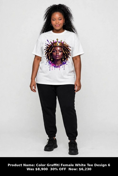 Black queens graphic tees