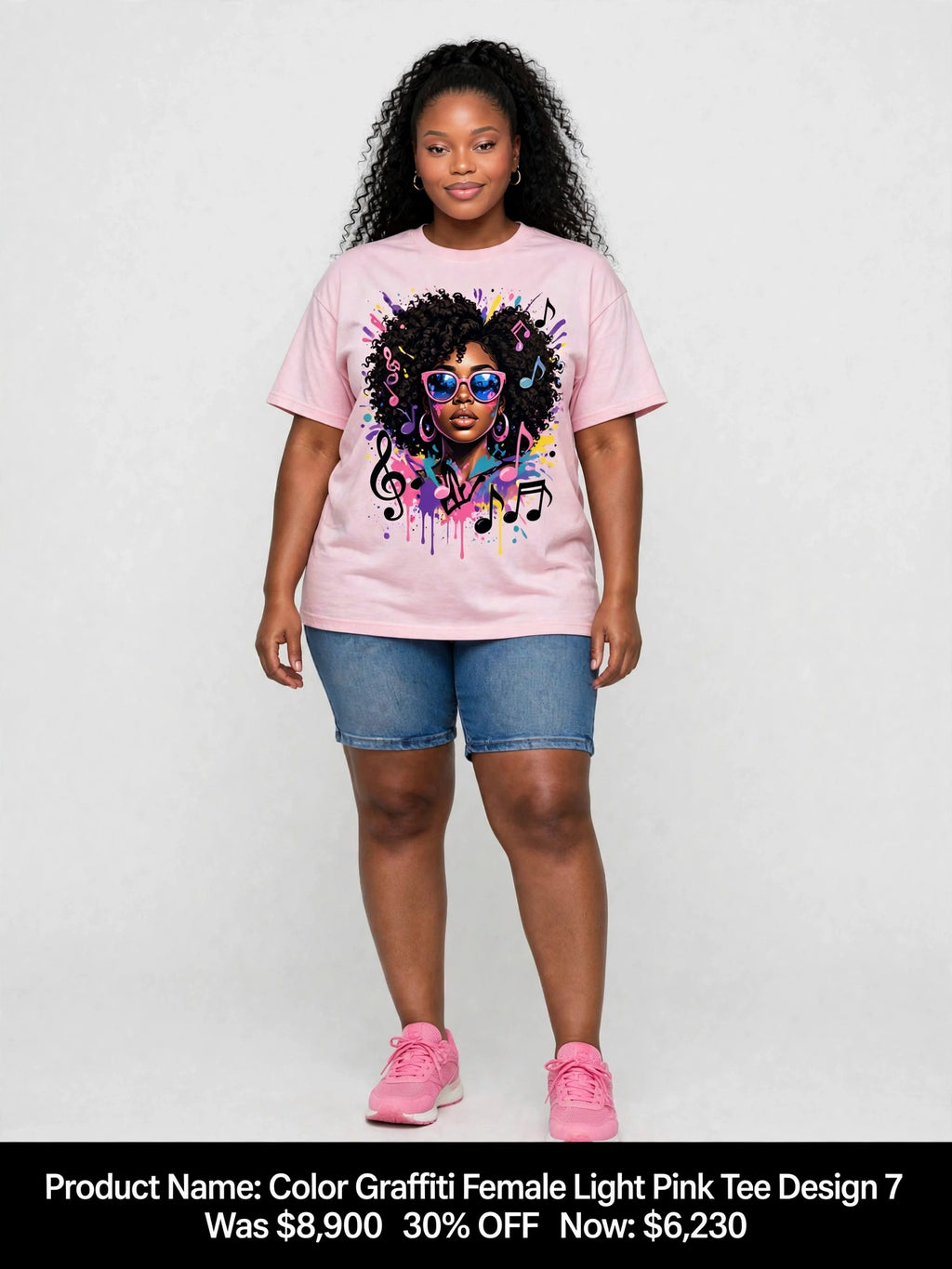 Black queens graphic tees