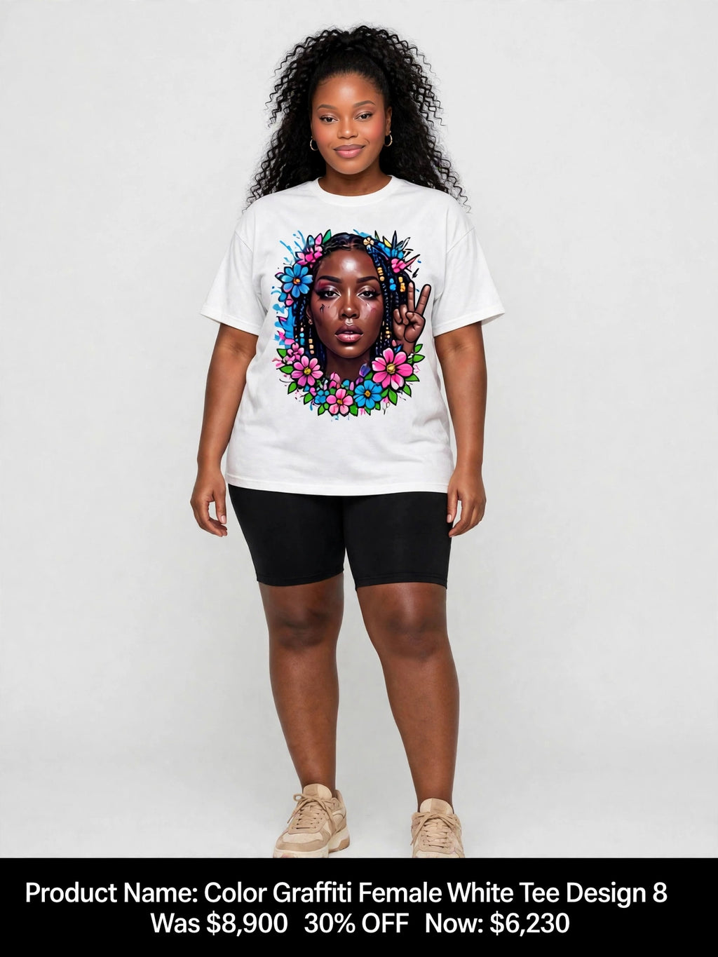 Black queens graphic tees
