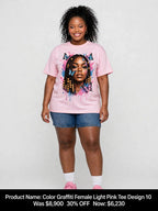 Black queens graphic tees