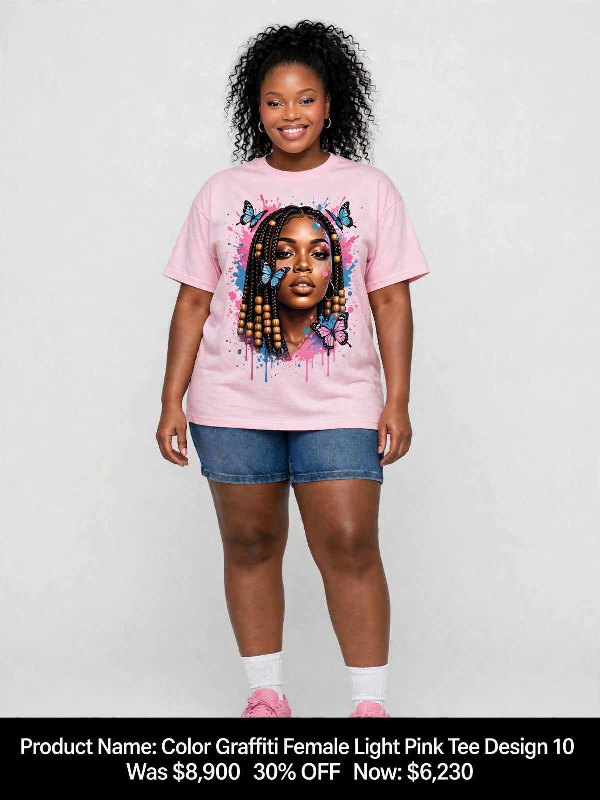 Black queens graphic tees