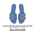 Denim womens sandal