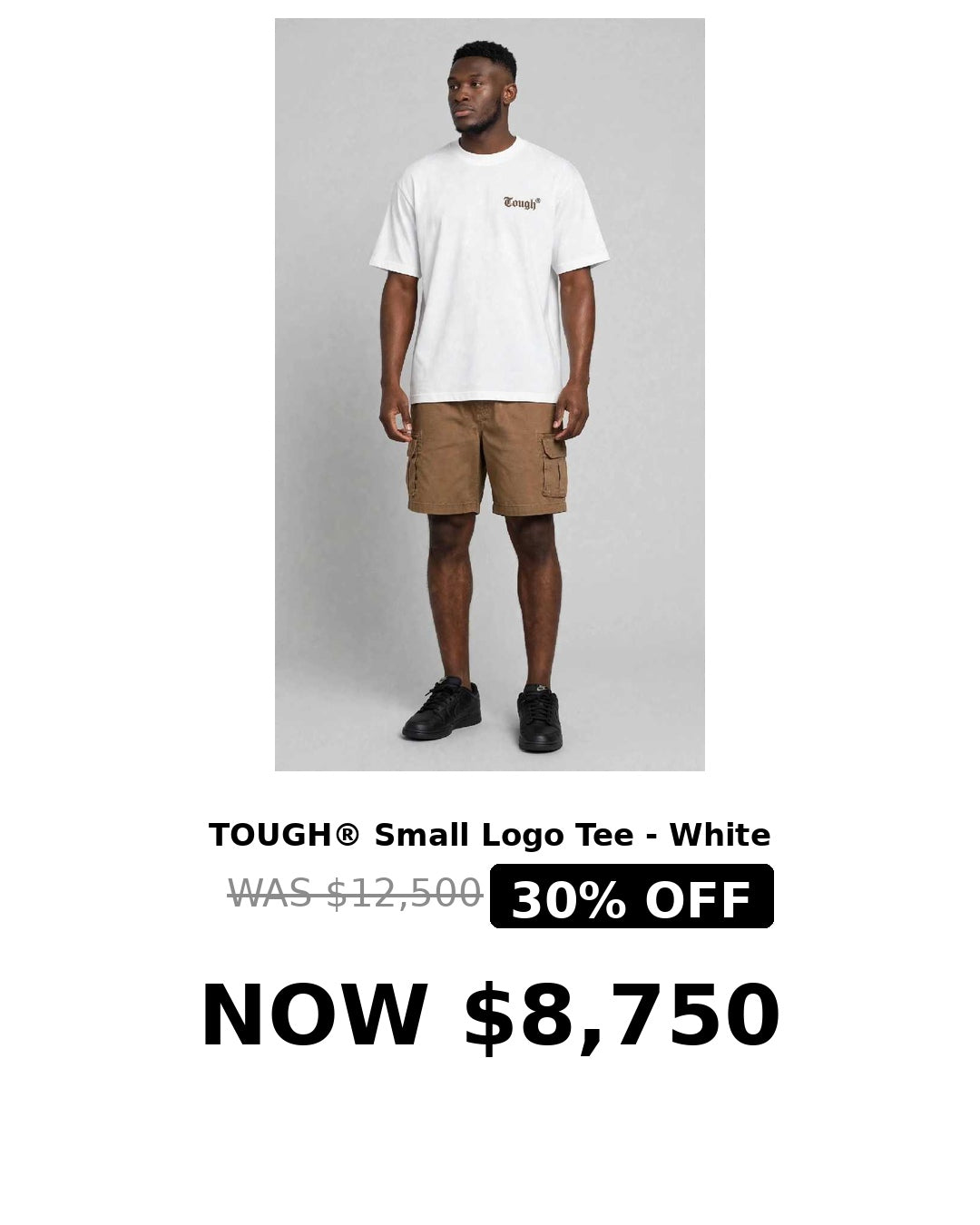 Brown word mini logo tshirt