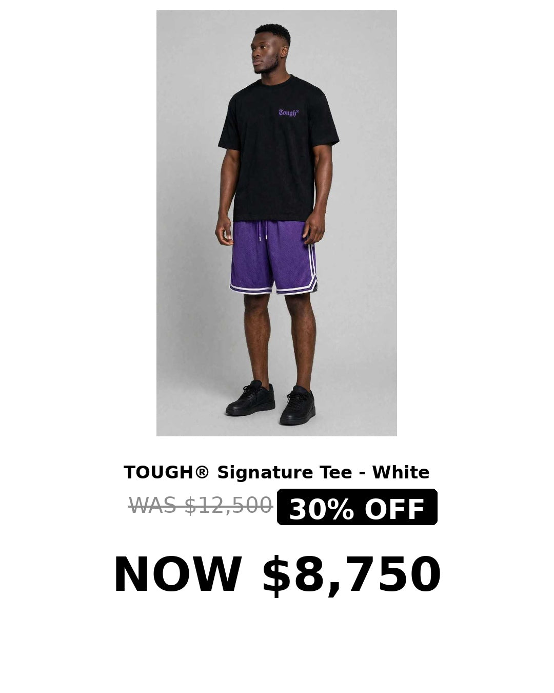 Purple word mini logo tshirt