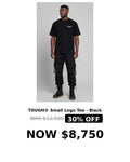 Tough word mini logo tshirt