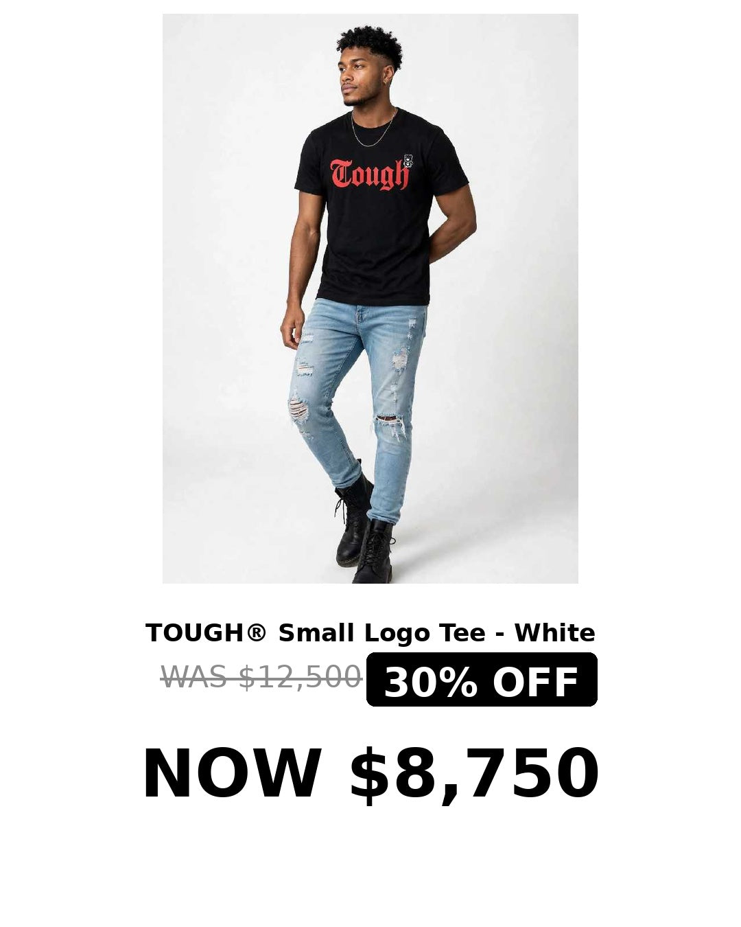 Tough word logo tshirt