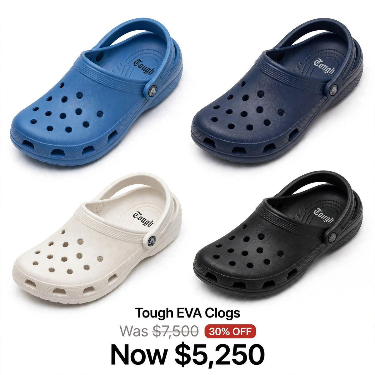 Mens Tough Logo Crocs