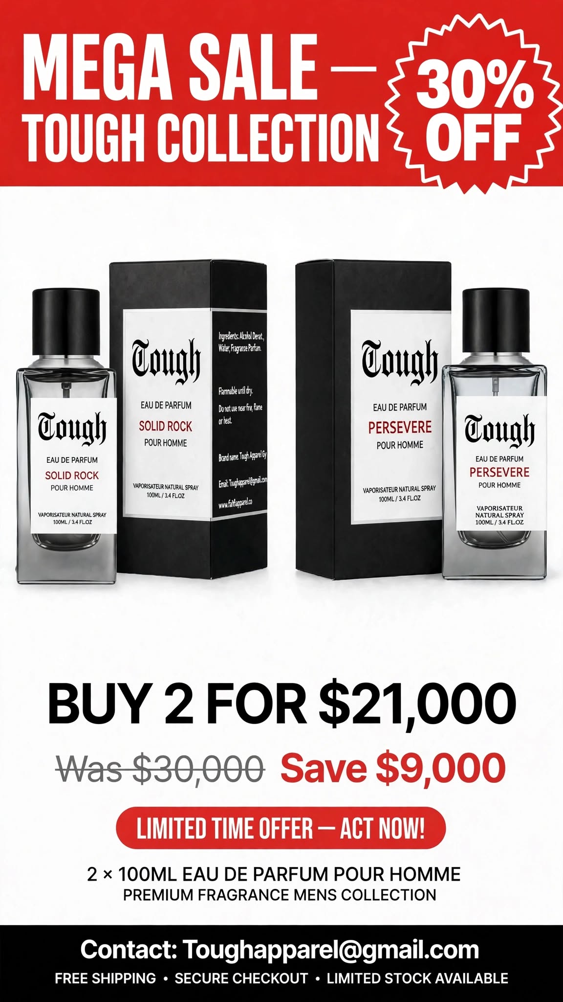 Tough Men's Colognes Collection