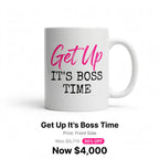 Girl get up mug collection