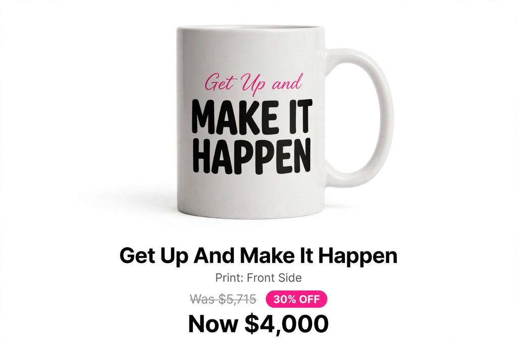 Girl get up mug collection