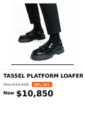 Mens Tough luxury style platform shoes