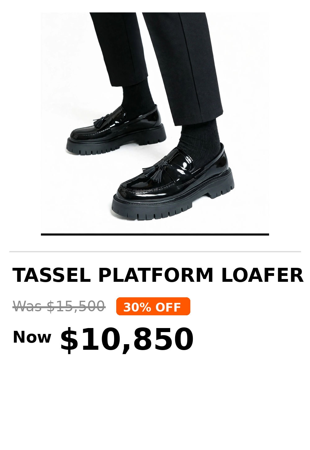 Mens Tough luxury style platform shoes