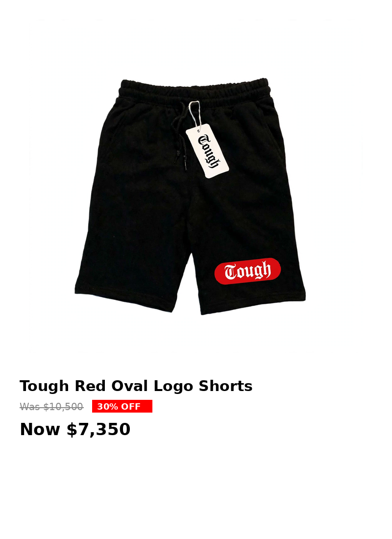 Tough red pill logo shorts