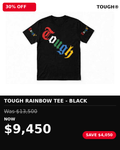 Tough rainbow logo tshirt