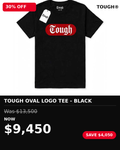 Tough oval logo tshirt