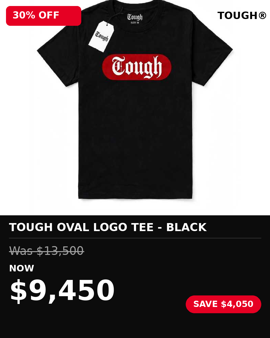 Tough oval logo tshirt