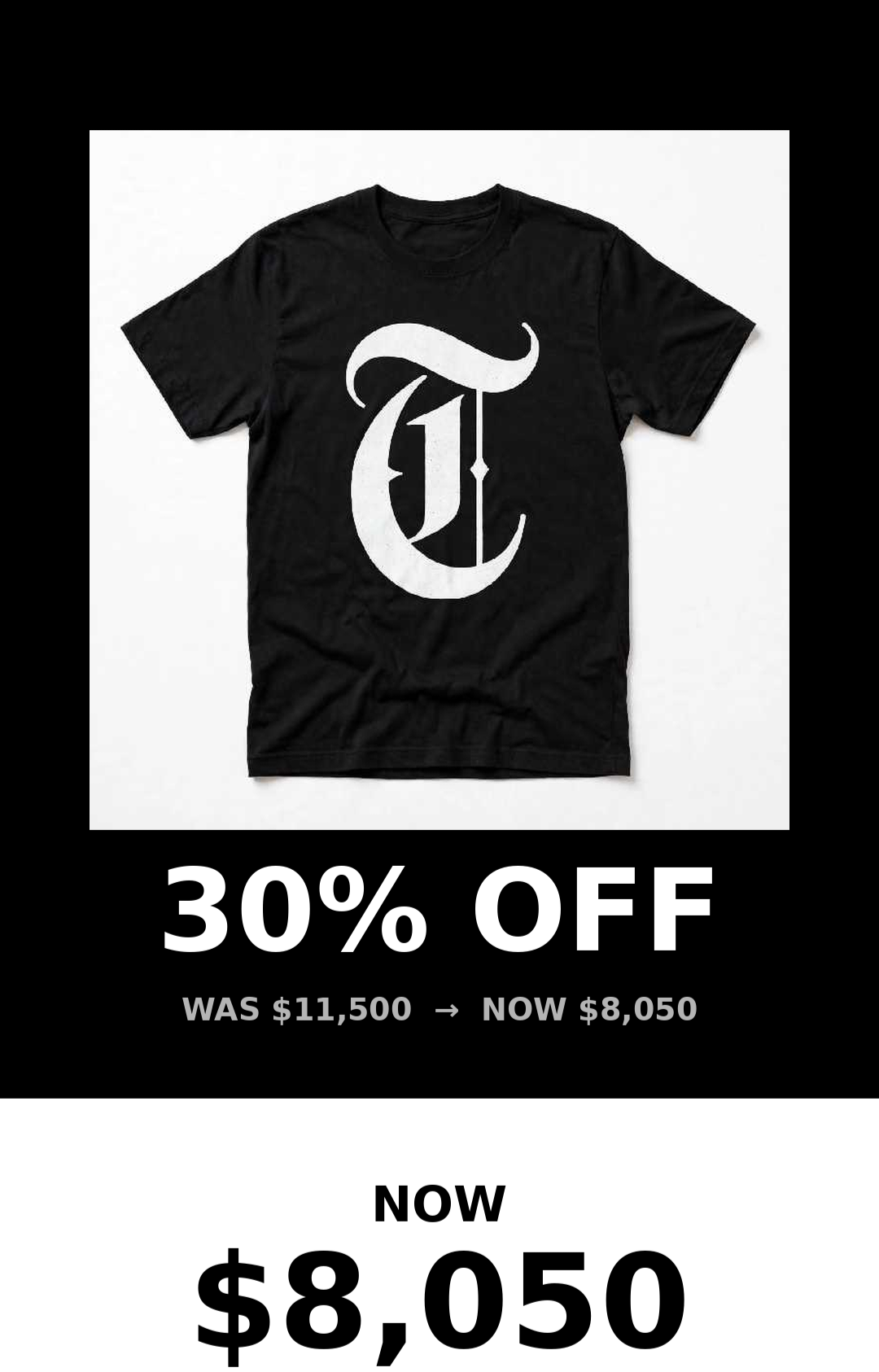 Tough T logo printed Tshirt