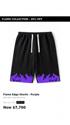 Tough flames design shorts