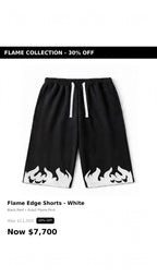 Tough flames design shorts