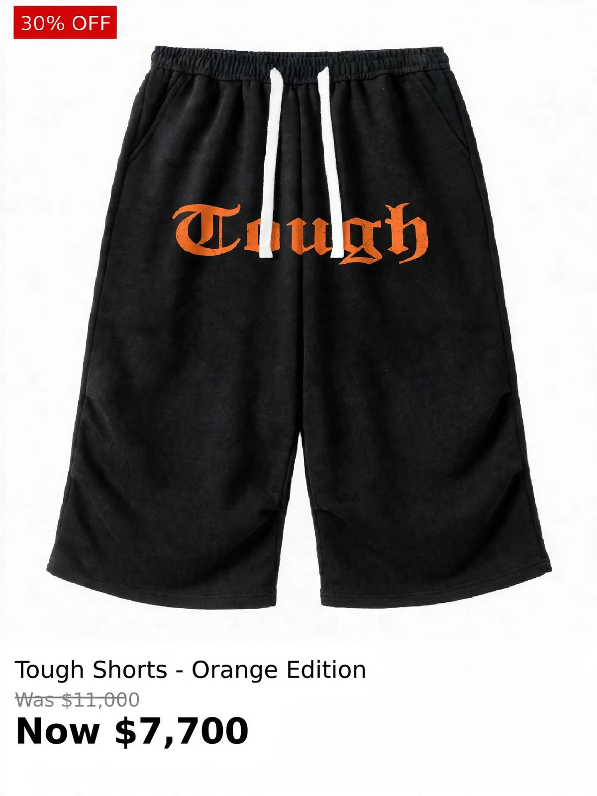 Tough front printed shorts