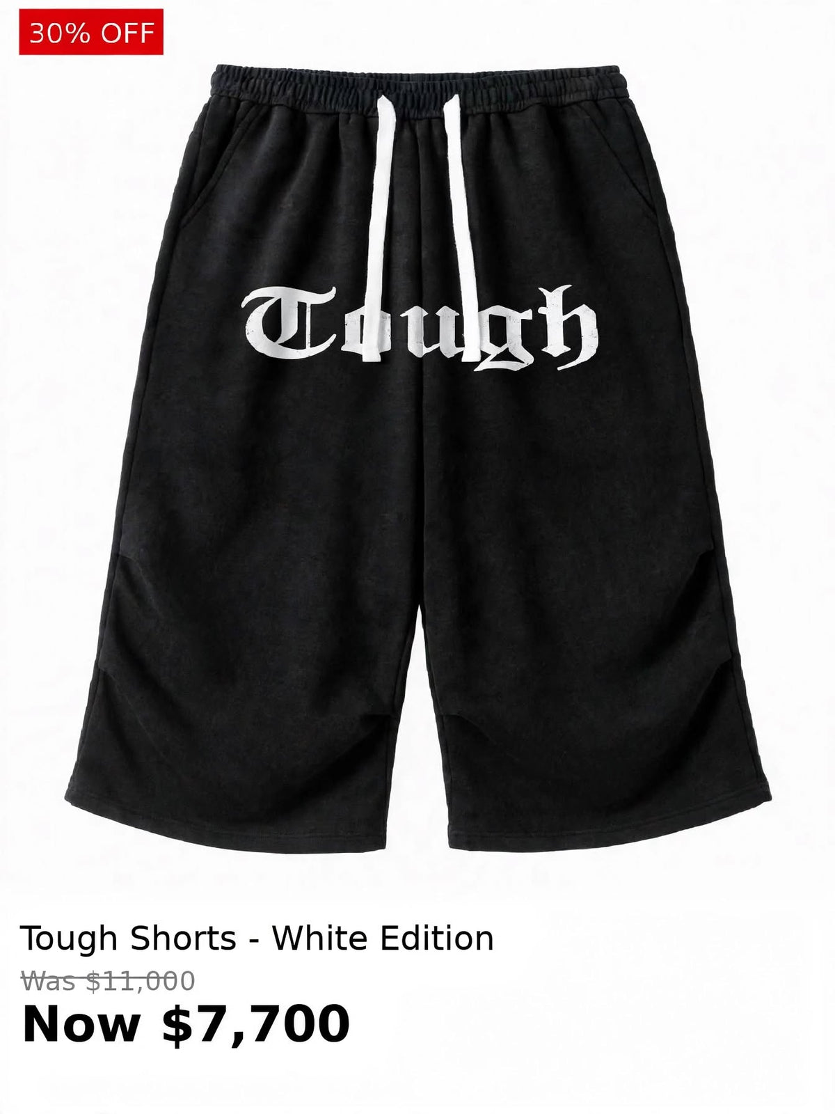Tough front printed shorts