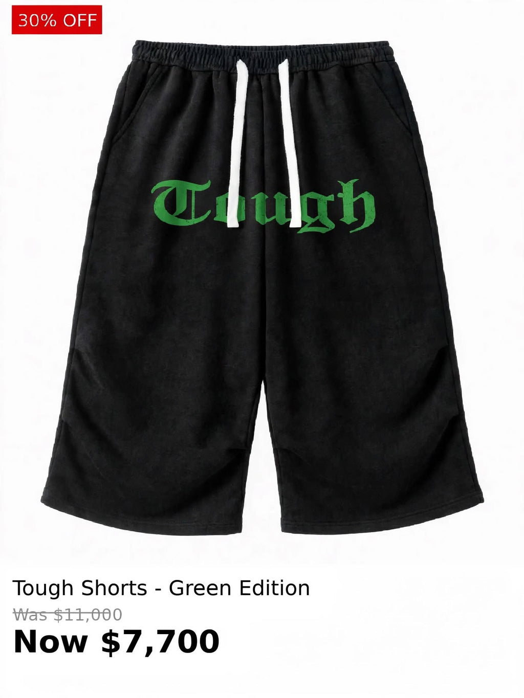 Tough front printed shorts