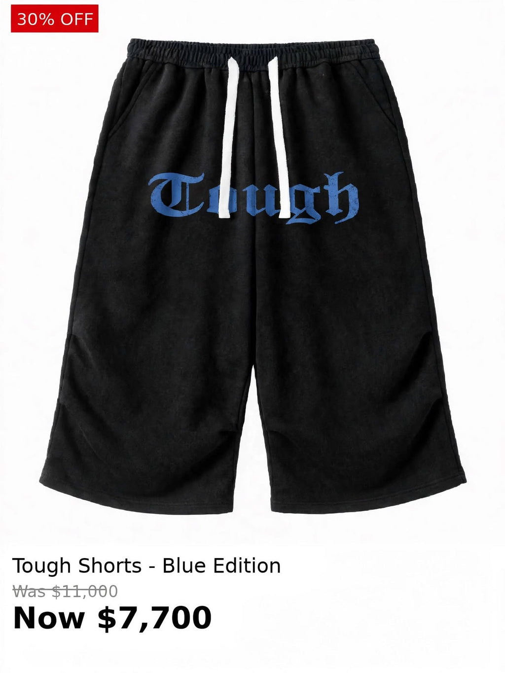 Tough front printed shorts