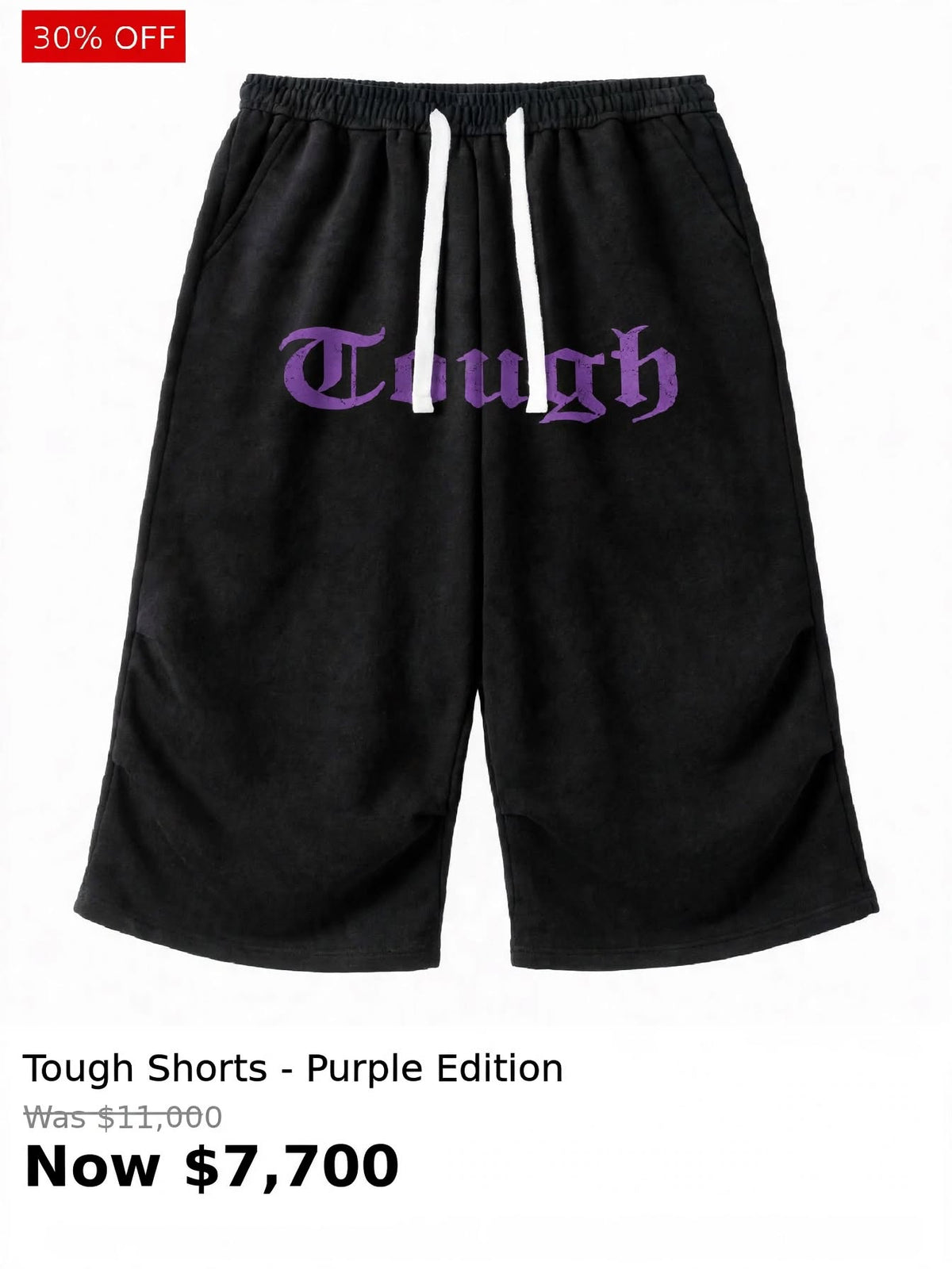 Tough front printed shorts