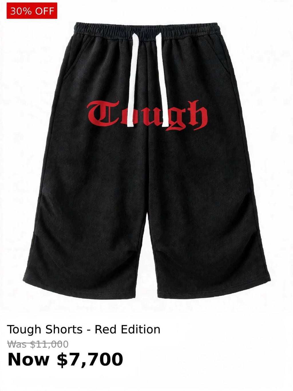 Tough front printed shorts