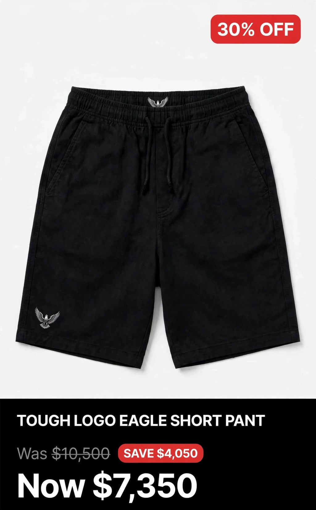 Mens eagle logo short pants