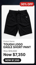 Mens mini eagle logo short pant