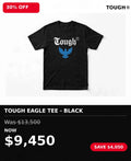 Tough  printed color logo tshirts (black)