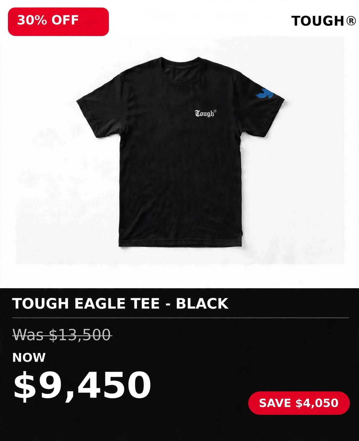 Tough printed sleeve logo tshirts (black)