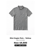 Tough mini eagle logo Polo Tshirts