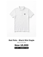 Tough mini eagle logo Polo Tshirts
