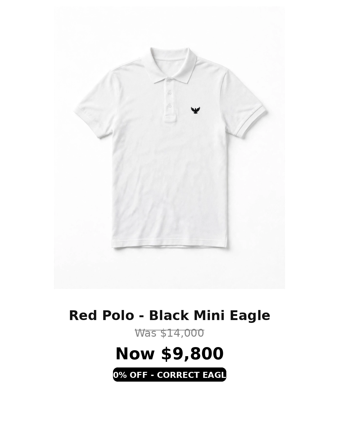 Tough mini eagle logo Polo Tshirts