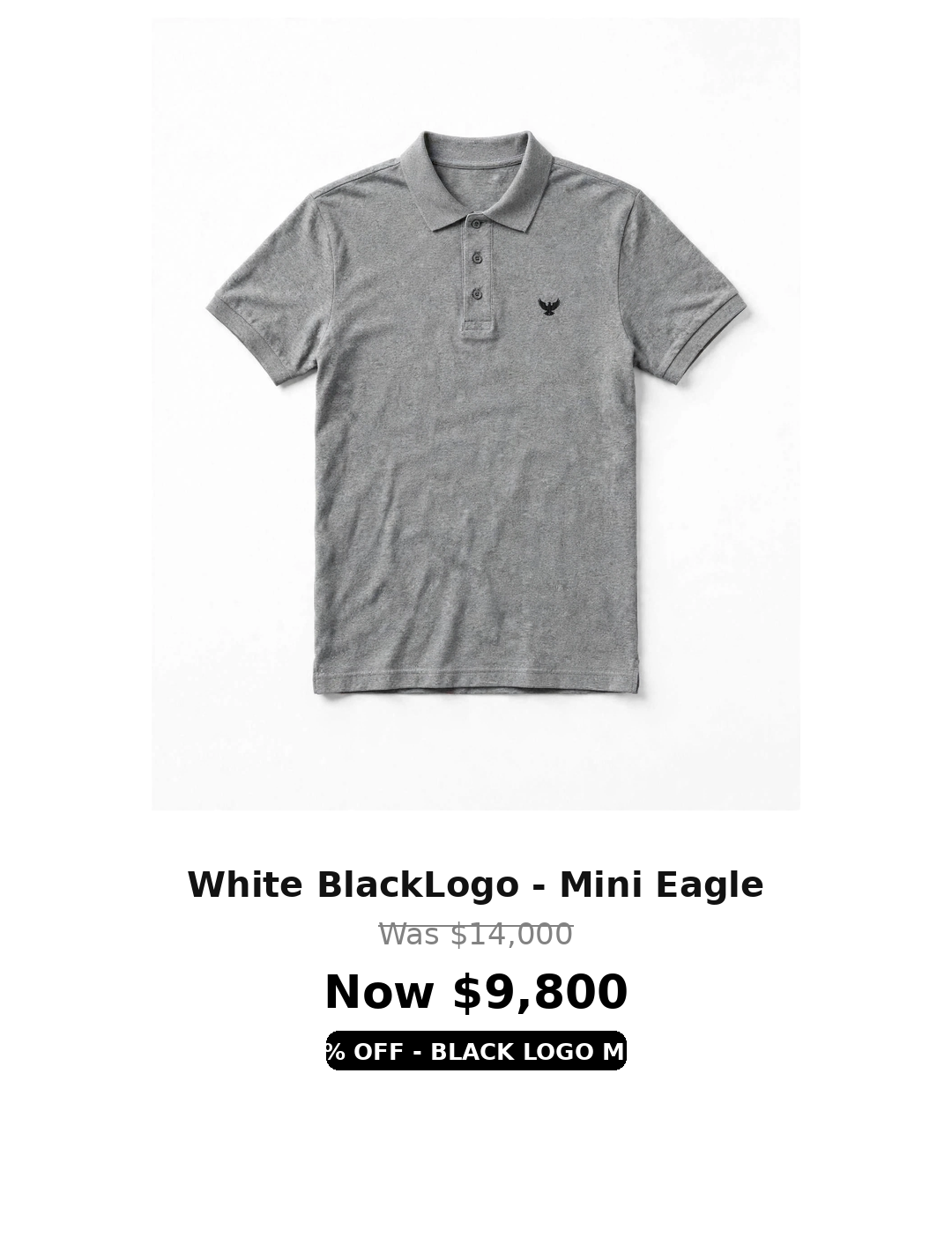 Tough mini eagle logo Polo Tshirts