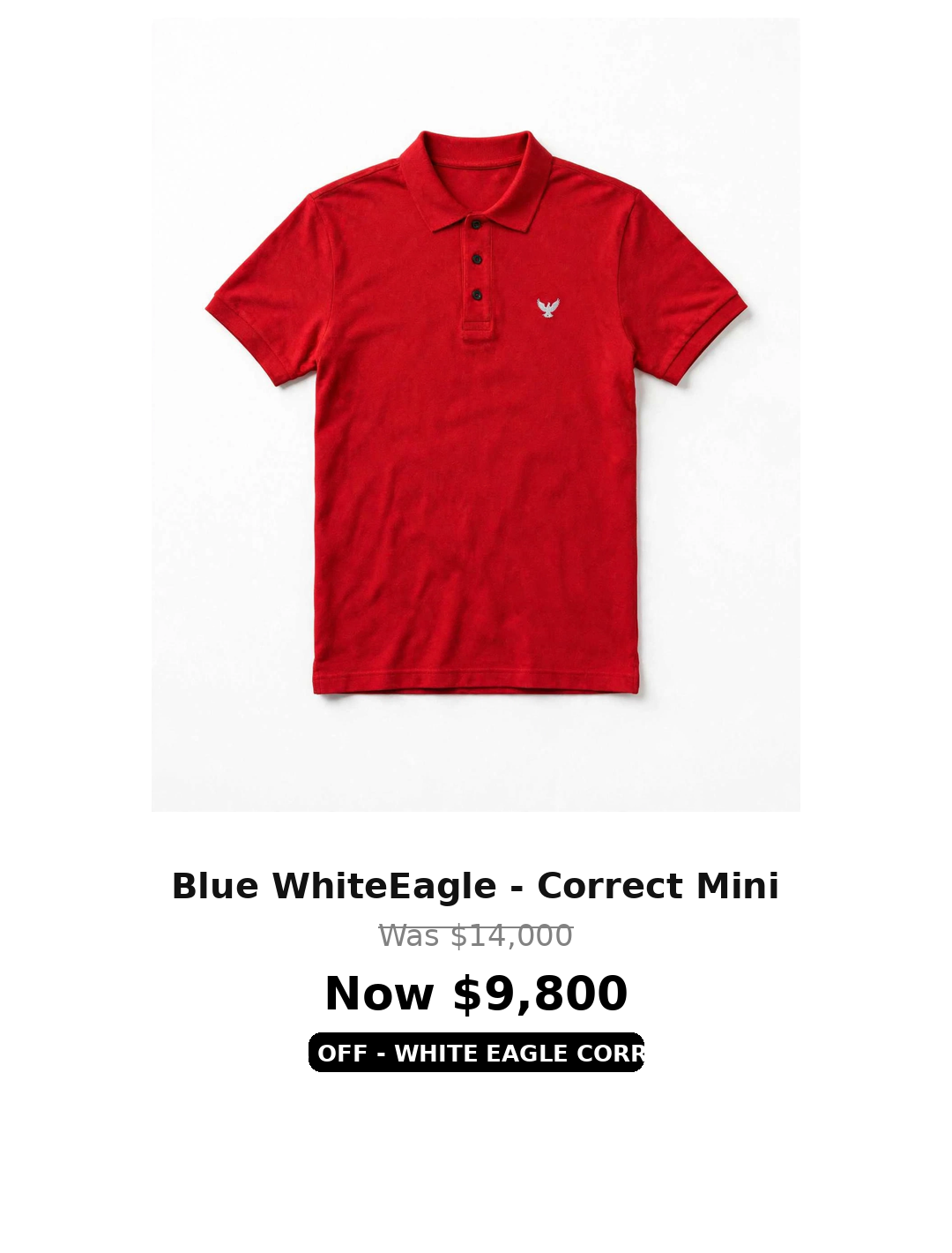 Tough mini eagle logo Polo Tshirts