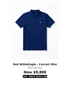 Tough mini eagle logo Polo Tshirts