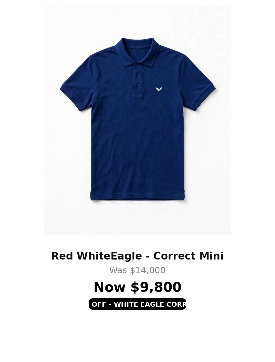Tough mini eagle logo Polo Tshirts