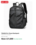 Tough pro travel backpack