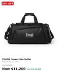 Tough hybrid duffel bag (black)