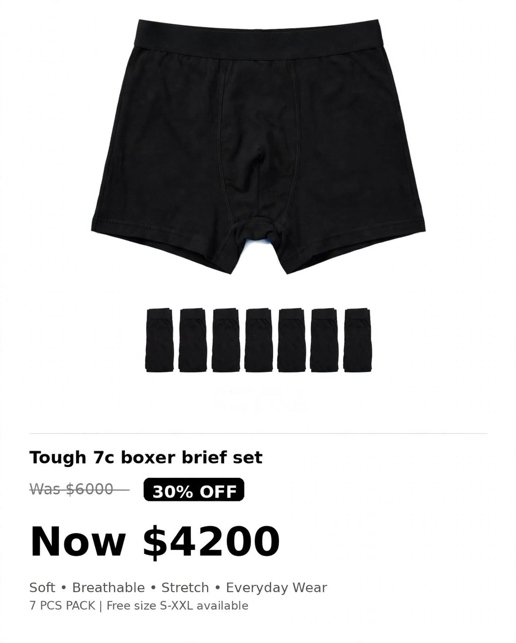 Mens boxer brief set