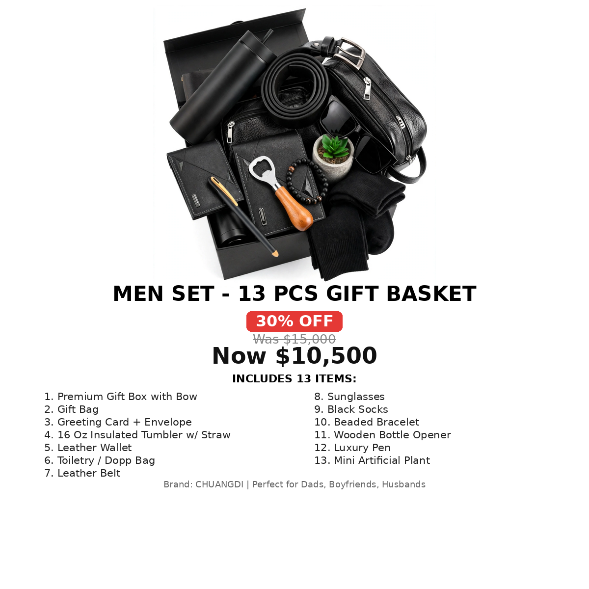 Tough Men's 13pc Gift bundle